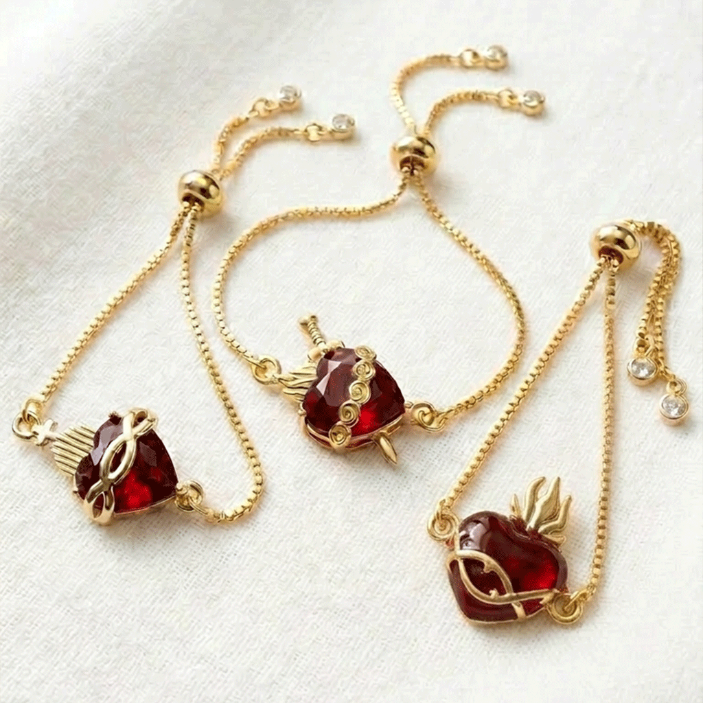 Set Virgen Protectora y Pulseras Sagrada Familia