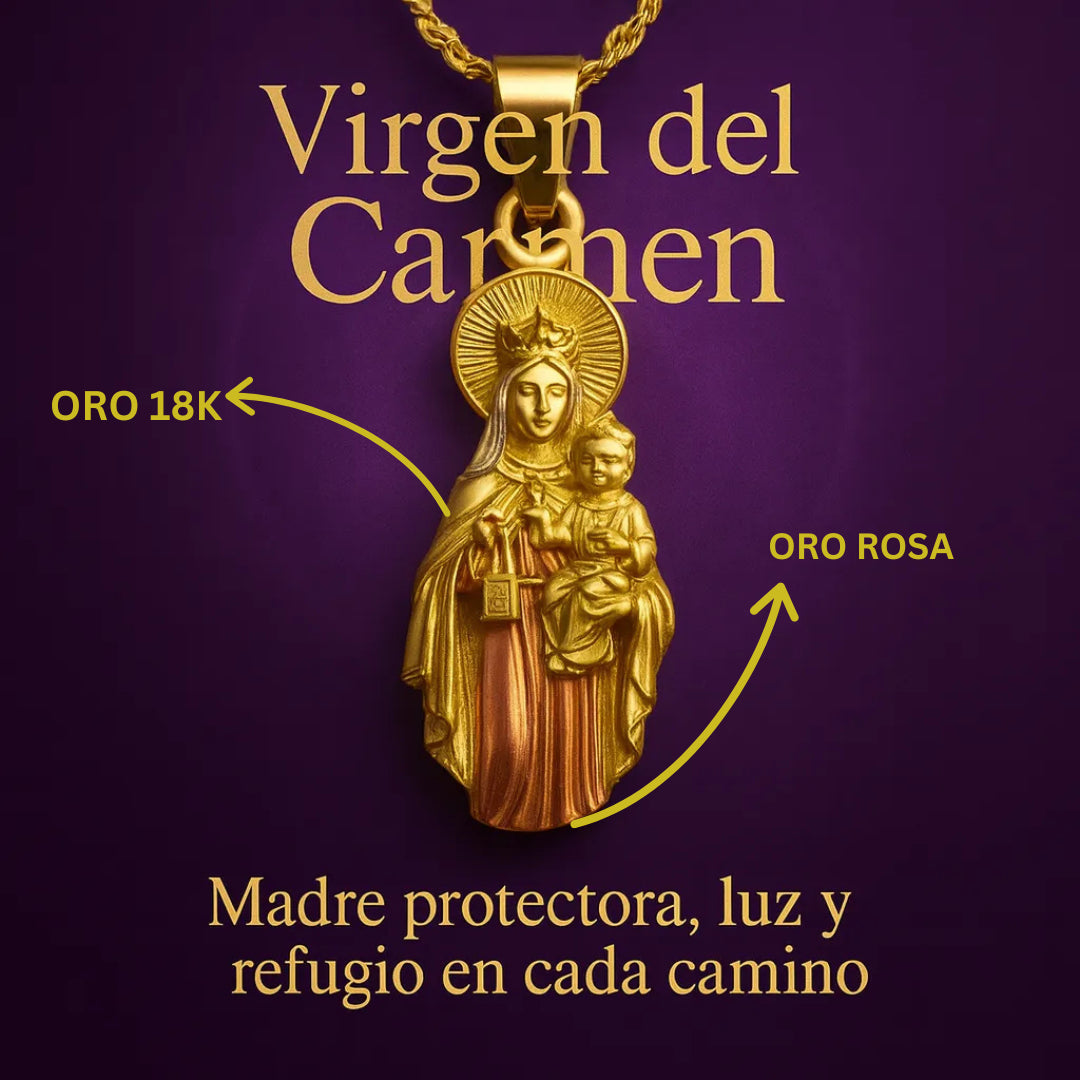 COLLARES VIRGENES ORO 18K