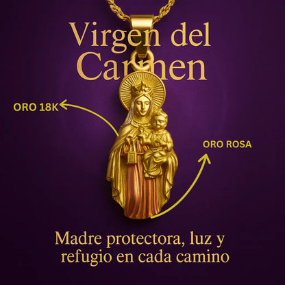 COLLARES VIRGENES ORO 18K