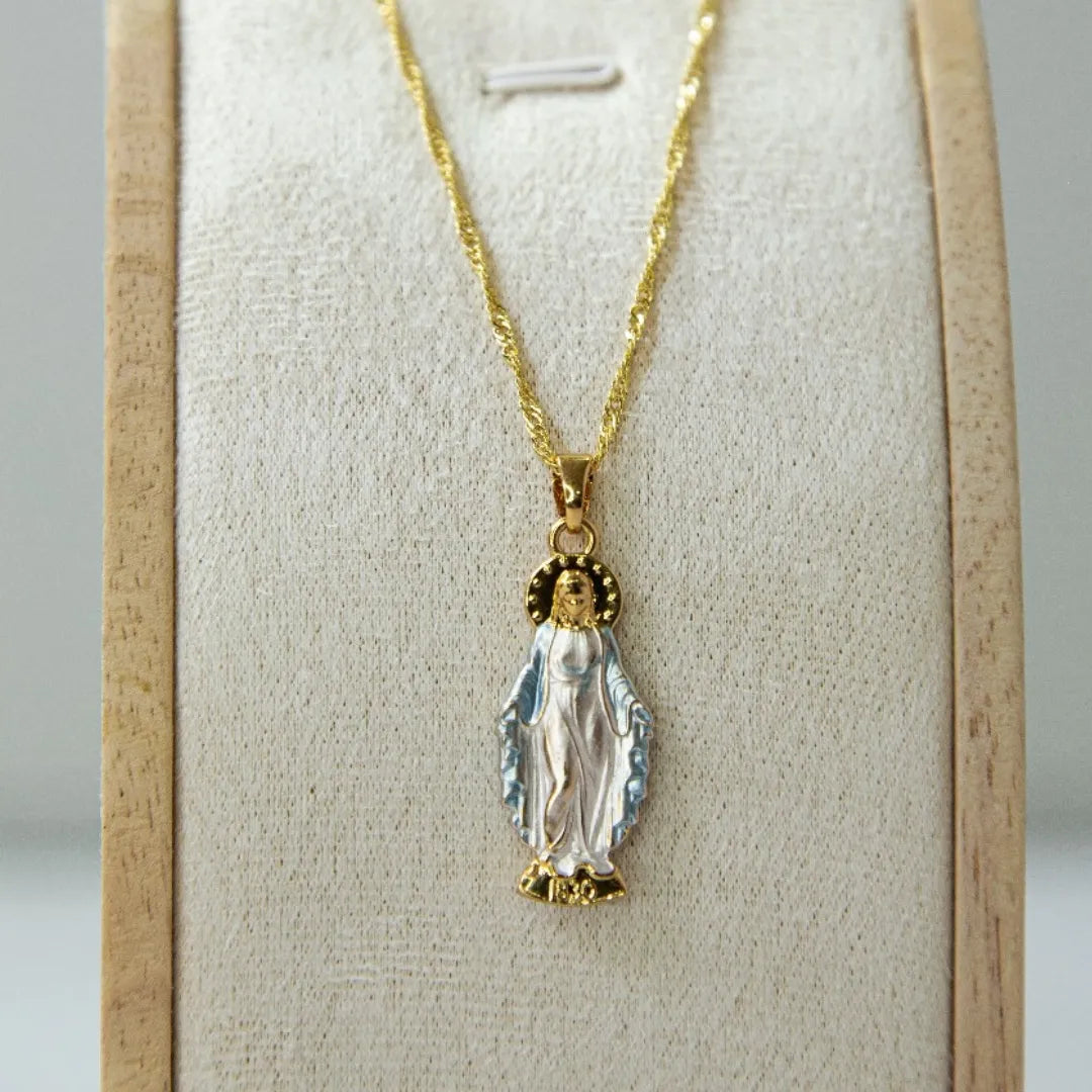 COLLARES VIRGENES ORO 18K