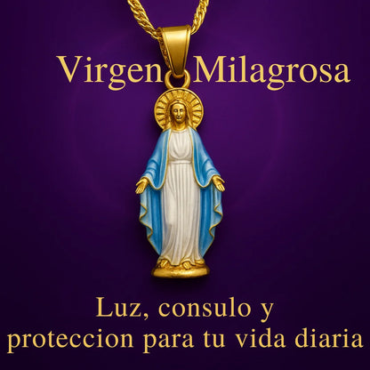 COLLARES VIRGENES ORO 18K